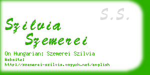 szilvia szemerei business card